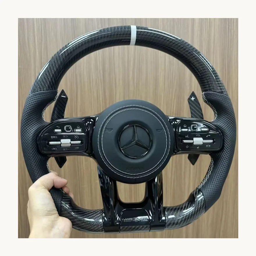 Mercedes Carbon Fiber Steering Wheel — Custom Steering Wheel